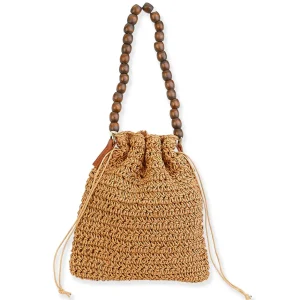 Cordoba | Natural Crochet Drawstring Wristlet | CE6510