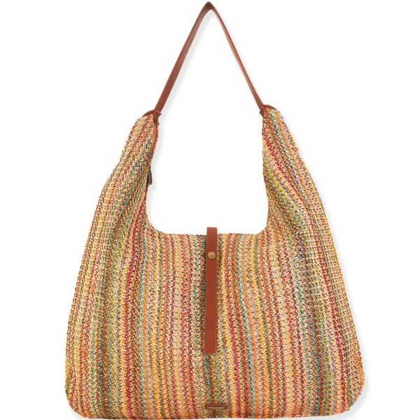 Danna | Poly Straw Hobo Tote | CE6546
