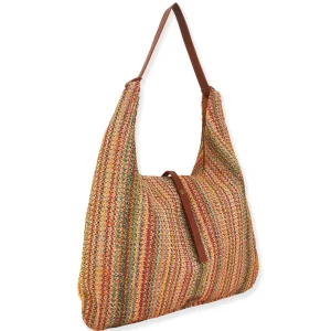 Danna | Poly Straw Hobo Tote | CE6546