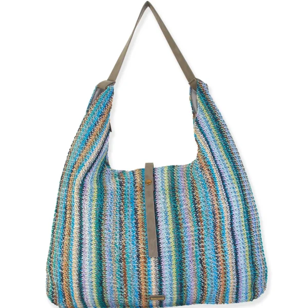 Danna | Poly Straw Hobo Tote | CE6546