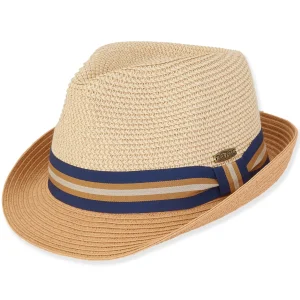 David | Men's Paper Straw Fedora Hat | HTT1165