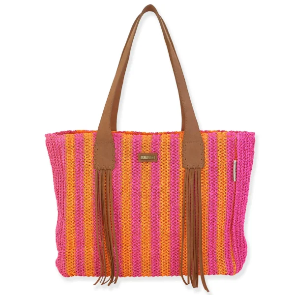 Destiny | Natural Crochet Shoulder Tote | CE6582