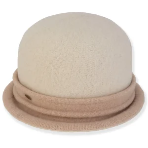 Eira | Women's Soft Wool Cloche Contrast Band | AD1631