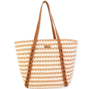 Everlee | Natural Straw Shoulder Tote | CE6575