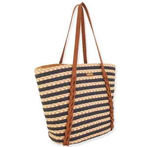 Everlee | Natural Straw Shoulder Tote | CE6575