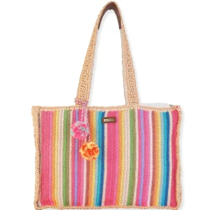 Fatima | Poly Straw Shoulder Tote | CE6558