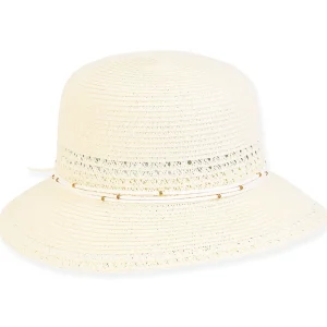 Fiona | Young Girl Paper Braid Bucket Hat | HK449
