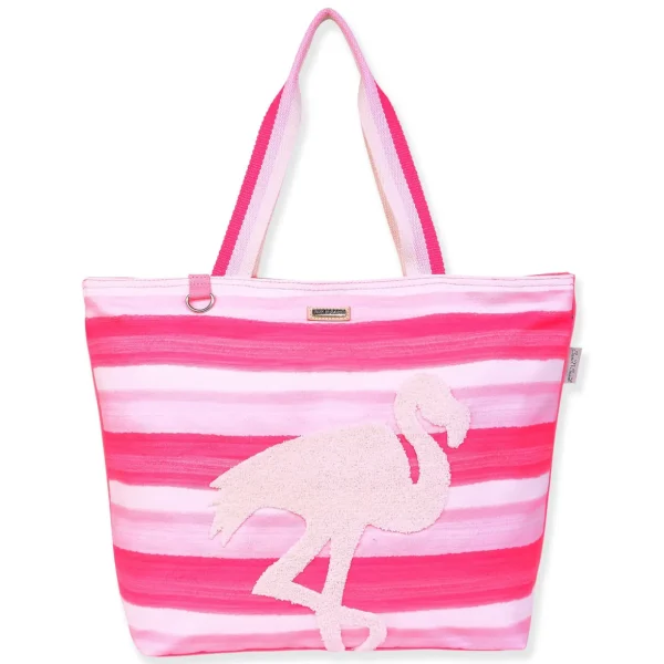 Flamingo, Shoulder Tote Summer Watercolor | JB170 B