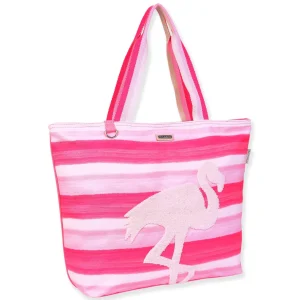 Flamingo, Shoulder Tote Summer Watercolor | JB170 B
