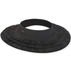 Freya | Women's Paper Braid Wrap-Around Visor | HH3065