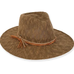 Froid | Women's Poly Fabric Safari Two Tone Faux Suede Trim | AD1544