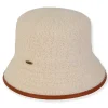 Gaia | Women's Poly Fabric Bucket Faux Leather Trim | AD1611