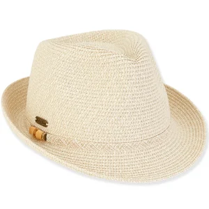 Georgia | Women's Paper Straw Fedora Hat | HH3095