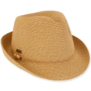 Georgia | Women's Paper Straw Fedora Hat | HH3095