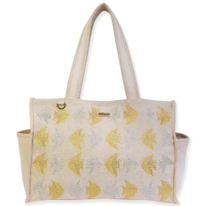 Gold, Shoulder Tote School of Fish | SNS6660 A