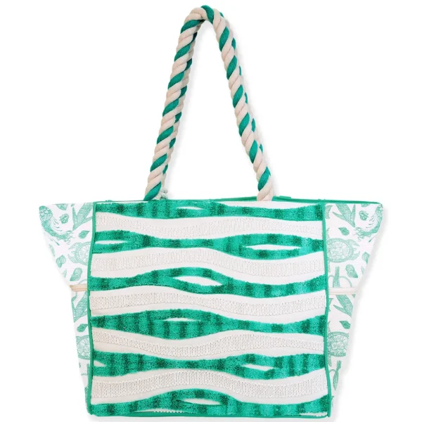 Green, Oversized Tote Sea Life | SNS6740 A