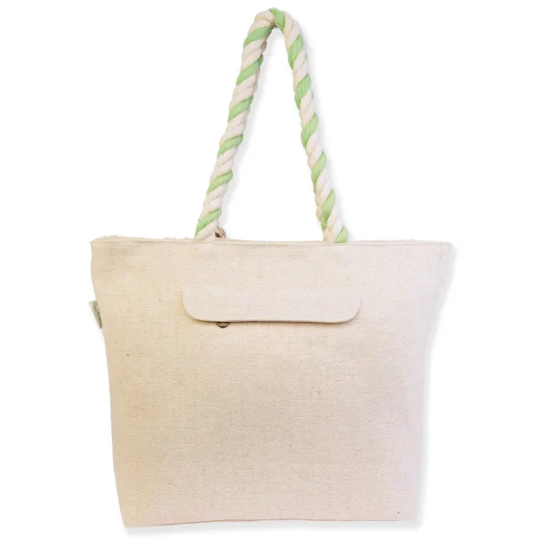 Green/Pink, Shoulder Tote Vintage Motif | SNS6610 A