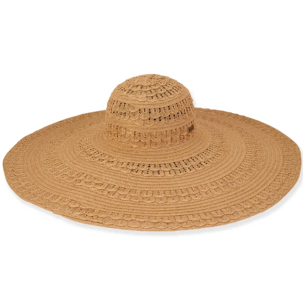 Hallie | Women's Paper Braid Wide Brim Hat | HH3074