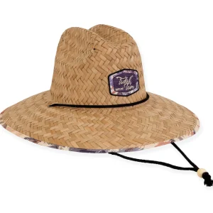 Hawkins | Men's Palm Straw Lifeguard Hat | HTT1098