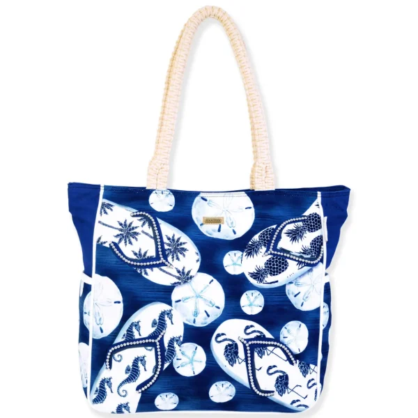 Indigo Flip Flop, Shoulder Tote | PB9721