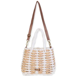 Ivory, Cotton Rope/Straw Crossbody | CE6717