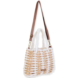 Ivory, Cotton Rope/Straw Crossbody | CE6717
