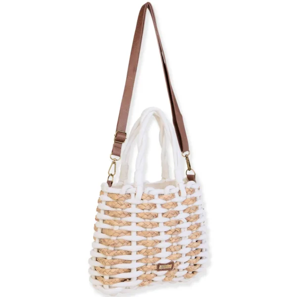 Ivory, Cotton Rope/Straw Crossbody | CE6717