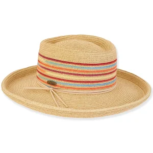 Ivy | Women's Paper Straw Gambler Hat | HCJ400