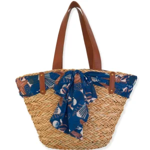 Izabella | Natural Straw Shoulder Tote | CE6541