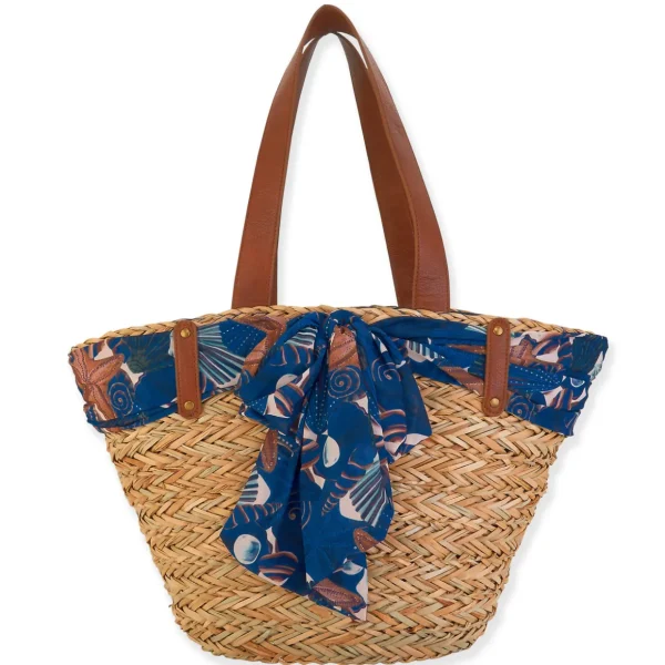 Izabella | Natural Straw Shoulder Tote | CE6541