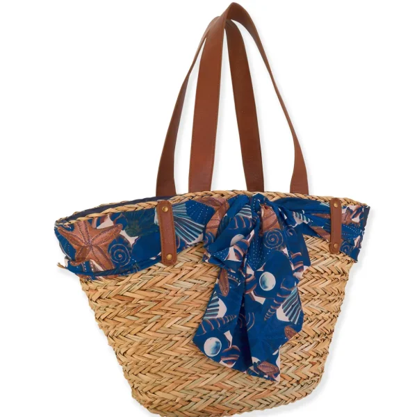 Izabella | Natural Straw Shoulder Tote | CE6541