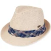 John | Men's Paper Straw Fedora Hat | HTT1197