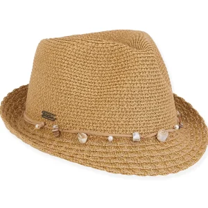 Jolly | Women's Paper Straw Fedora Hat | HH2939