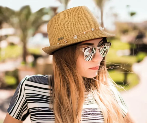 Jolly | Women's Paper Straw Fedora Hat | HH2939