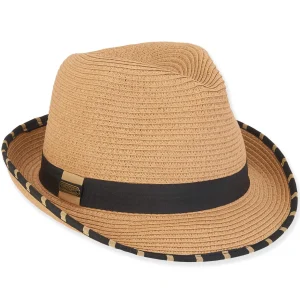 Juliette | Women's Paper Straw Fedora Hat | HH3019