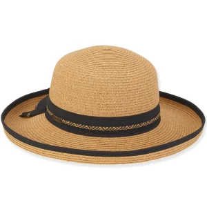 Kaia | Women's Paper Braid Up Brim Hat | HH2995
