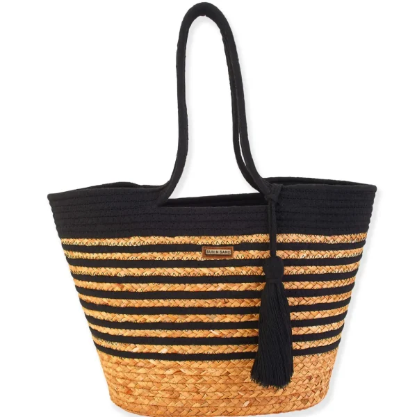 Kalani | Natural Straw Shoulder Tote | CE6543