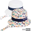 Kid's Hats | Infant Boy | Vacation Collage, Poly Cotton Bucket, Brim 2" | Sunny Dayz | HK535 L