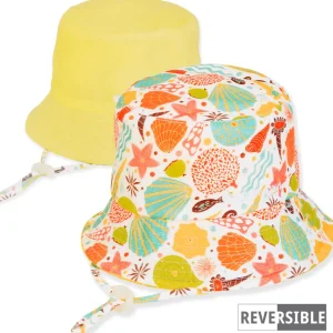 Kid's Hats | Infant Girl | Seashell, Poly/Terry Bucket, Brim 2" | Sunny Dayz | HK542 L