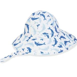 Kid's Hats | Infant Girl | Dolphin, Poly Cotton Tapered Floppy, Brim 2.75"-4.75" | Sunny Dayz | HK532 L