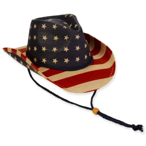 Kid's Hats | Young Boy | Multi, Paper Straw Western, Brim 3" | Sunny Dayz | HK518