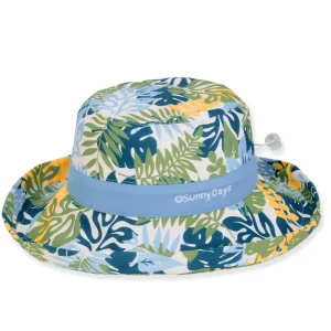Kid's Hats | Young Girl | Leaves, Poly/Cotton Up Brim, Brim 2.5" | Sunny Dayz | HK516 L