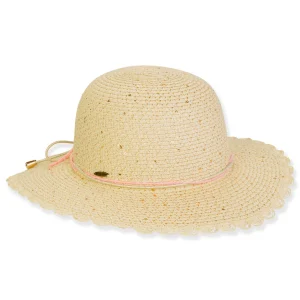 Kid's Hats | Young Girl | Neutral, Paperbraid Floppy, Brim 3" | Sunny Dayz | HK510