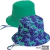 Kid's Hats | Young Girl | Palm Tree, Poly/Cotton Bucket, Brim 2" | Sunny Dayz | HK515 S