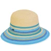 Kid's Hats | Young Girl | Turquoise, Paperbraid Backless, Brim 2.75" | Sunny Dayz | HK509