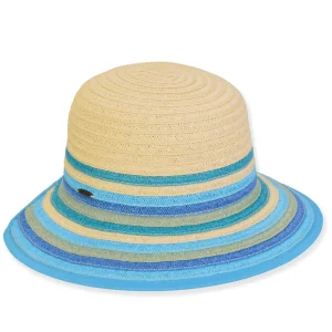 Kid's Hats | Young Girl | Turquoise, Paperbraid Backless, Brim 2.75" | Sunny Dayz | HK509