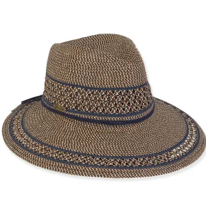 Kimberly | Women's Paper Braid Tapered Brim Safari Hat | HH3091