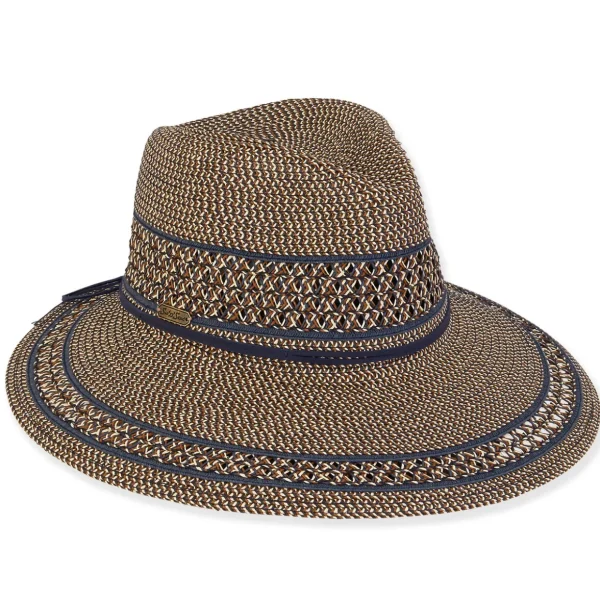 Kimberly | Women's Paper Braid Tapered Brim Safari Hat | HH3091