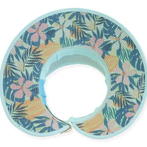 Kobuleti | Women's Paper Straw Roll-Up Sun Visor Hat | HCJ374