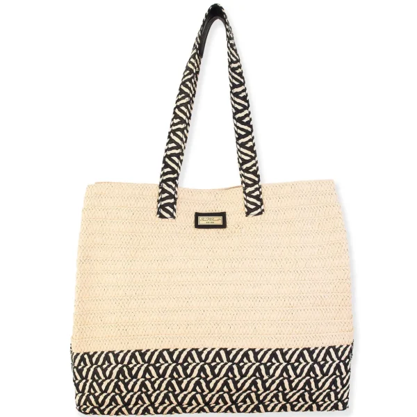 Laura | Natural Straw Shoulder Tote | CE6545